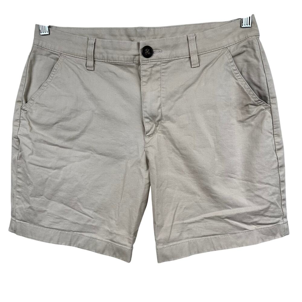 Chubbies Men's The Khakinators Chino Shorts Flat Front Tan 32 Preppy Resort